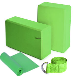 Bán Nóng [ Vận chuyển từ Trung Quốc ]2025 Sản Phẩm Mới Gạch Yoga Bốn Mảnh Bộ Đồ Tập Yoga Pilates Dây Kéo Cao Su Dây Đai Co Giãn Cotton JK