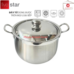 NỒI INOX 3 ĐÁY NẮP INOX CAO CẤP FIVESTAR SỬ DỤNG ĐƯỢC TRÊN MỌI LOẠI BẾP