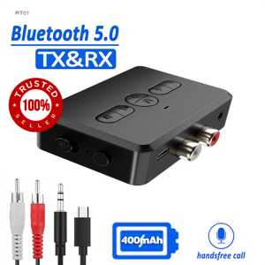 2 IN 1 Bluetooth audio receiver RCA USB 3.5mm AUX Jack Stereo Music Wireless Adapter With Mic Bluetooth receiver Bluetooth transmitter