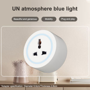 【💡 Send 1M Power Cord 💡】TEP Track socket 8000W Universal Power Adapter Socket Wall Mounted Rail Socket With ambient lighting for bedrooms kitchens living rooms