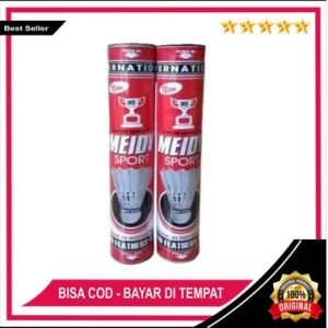 TERLARIS !!  SHUTTLECOCK BADMINTON MEIDY ISI 12 - KOK BADMINTON - KOK BULUTANGKIS MEIDY ISI 12 BAGUS MURAH - KOK BULUTANGKIS MEIDY MERAH ISI 12