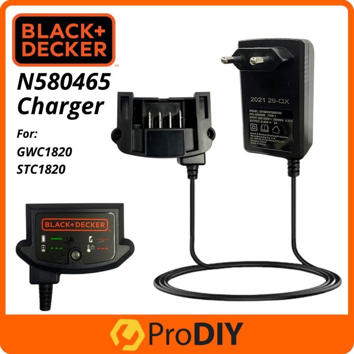 ORIGINAL BLACK & DECKER Charger SA Type N580465 For GWC1820 Blower and