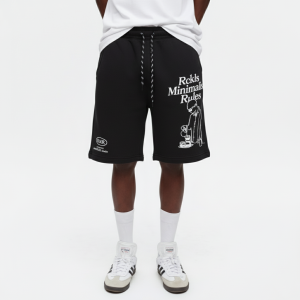 RCKLS.LTD Boardshort Robusta Bahan Fleece Cotton - Celana Pendek Black