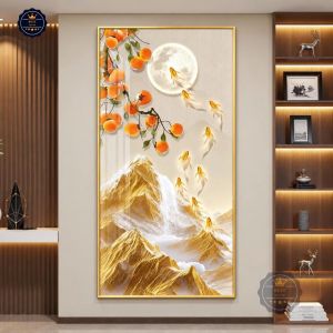 Tranh Phúc Quả Sơn Hà Tranh Canvas Tranh Tráng Gương Tranh Phòng Khách Tranh Tài Lộc