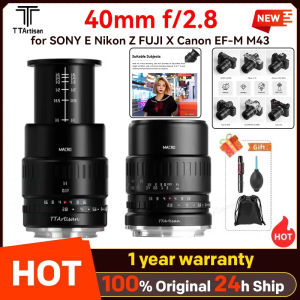 TTArtisan 40mm F2.8 APS-C Macro Lens for Sony E Mount a6600 Fujifilm XT4 XA XE X-Pro for Canon M50 Panasonic Olympus M43 Nikon Z30