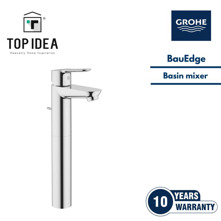 GROHE BauEdge Single Lever Vessel Basin Mixer XL-Size Complete