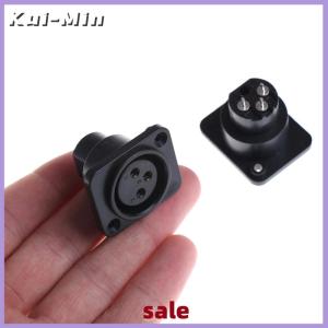 Kui-Min 2pcs XLR Female Jack 3 Pin 3-Pole Panel Mount Chassis Socket Connector