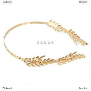 [COD] Biubiuni Mới Retro Vàng màu lá Headband headpiece vương miện vương miện Mũ Nữ Thần Hy Lạp đầu trang sức cô dâu phụ kiện tóc cưới