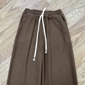 Quần ống rộng nữ  tăm nhung tăm dày dặn cạp cao co giãn kiểu culottes dáng thụng giữ nhiệt tốt