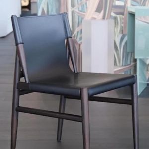 FFBH Solid Wood Nordic Dining Chairs Luxury Comfortable Sponge-filled Solid Color Dining Chairs Artistic Modern Simple Home Furniture K7M2P