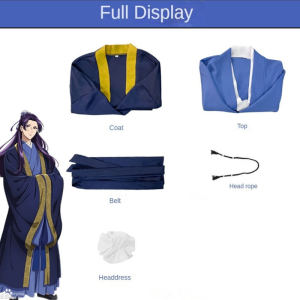 Anime The Apothecary Diaries Jinshi Cosplay Costume Chinese Style Hanfu Long Sleeved Halloween Carnival Party Suit
