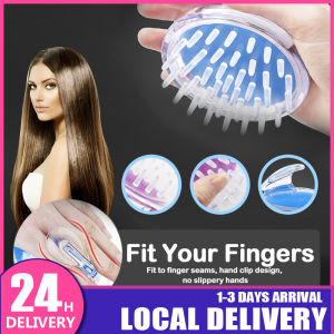 Silicone Massaging Shampoo Brush - Fine Quality Hair Scalp Massage Silicone Brush Shampoo Brush and Massager Sikat Rambut Perempuan Lelaki