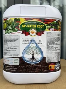 Phân Bón Hữu Cơ Cao Cấp Dạng Lõng SP-MATER ROOT can 5 Lít nhập khẩu phục hồi cây sau thu hoạch cây suy yếu cải tạo đất