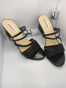 WARDA EG-8852 Sepatu Heels Wanita Pesta 5cm Ankle Strap Import