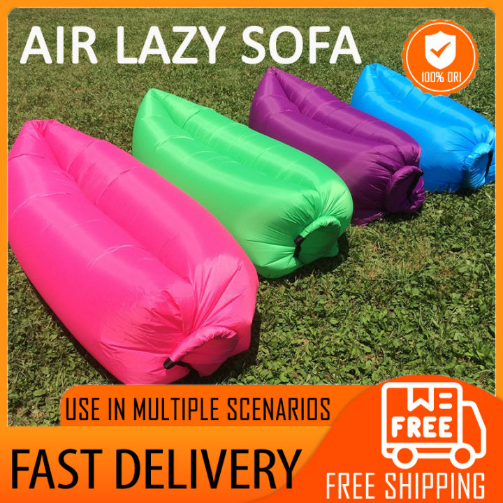 【48HRS DELIVERED】 Inflatable Sofa Outdoor Wind Picnic Camping Lazy Sofa