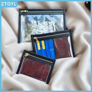 ZTOYL Zipper PVC Organizer Pouch For Passport Coins Keys Lipsticks Cards Earphones Compact Travel Storage Case