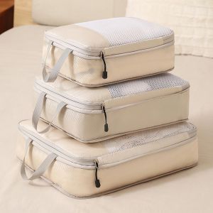 3/5 Pcs Set Compression Travel Organizer Bag Compression Luggage Organizer Set for Clothes Large Capacity Packing Cubes Travel Suitcase Travel Essentials for Carry on Travel Accessories Luggage Organizer Bag