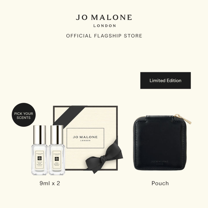 Jo malone london scent pairing cologne 9ml x2 black pouch best