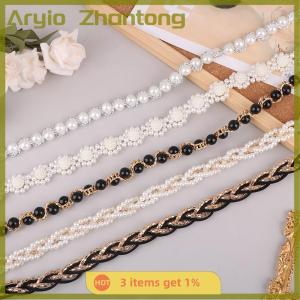 Aryio Elegant Women Belt Waist Chain Elastic Buckle Chain Belt Female Clothing Accessories
