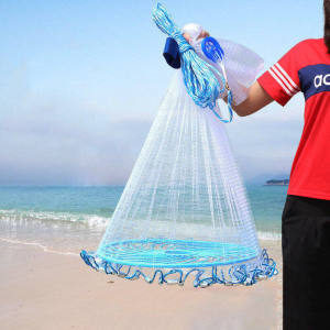 🐟จัดส่งทันที🐟แหฝรั่ง แหจับปลา ใช้ง่ายแข็งแรง แหจับปลา 5-13ศอก มีแผ่นหมุนสีน้ำเงิน ใช้ง่ายแข็งแรง อุปกรณ์จับปลา แหหว่านปลา แหจานบินฝรั่ง แหเอ็น แหดักปลา แห่จับปลาฝรั่ง แหทอดปลา แห จับปลาได้เยอะ ใช้งานง่าย แหจีน แหหว่าน แหอัตโนมัติ แหจานบิน