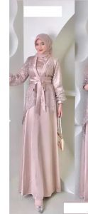 TERBARU BEST SELLER  Maudyy Dress Plus Outer Free Bros Bahan Tille Brukaat Set Inner Silk Kondangan Wisuda BRIDESMIDE Busui Friendly