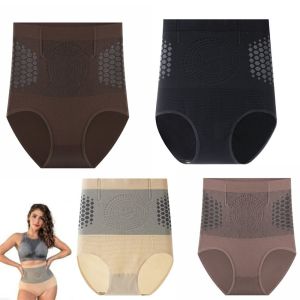 SEEDING High Waisted Sculpting Shorts Abdominal Contraction Seamless Compression Underwear Yoga Pants for Yoga WorkoutEveryday Wear
