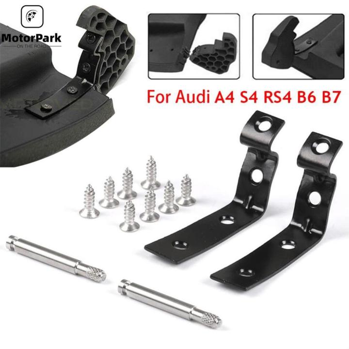 Glove Box Lid Holder Repair Kit For Audi A4 8E B6 - Black Metal Clip & Receptacle Set (LST Brand) 5 thumbnail image