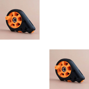 Hlinkey 1/2 chiếc bánh Xe tay quay mini Ống cuộn dây câu bỏ túi nhỏ gọn cuộn dây không trục cầm tay nhẹ 10.2x6.8x4cm có dây buộc cho người câu cá ngoài trời cắm trại du lịch