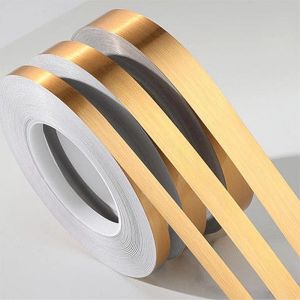 50M Gold Ceramic Tile Stickers Tape Decor Self-adhesive Waterproof Wall Gap Sealing Strip Tile Beauty Home Decor