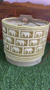 กระติบข้าวเหนียว ขนาดจั้มโบ้ ใหญ่ ฝากว้าง 16 นิ้ว งานจักสานจากไม้ไผ่