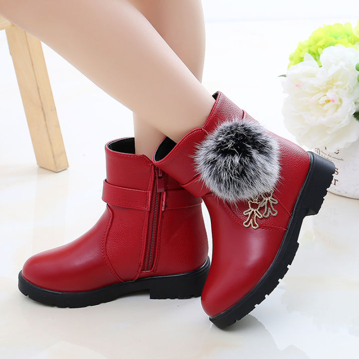 2023 Winter new Kids Boots Girls Boots Children Shoes Girls Princess Dress  Boots Big Kids Shoes size 27-38 | Lazada PH