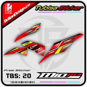 Sticker Striping Variasi Mio M3 - Stiker Striping Motor Mio M3 Desain Racing. TBS.20