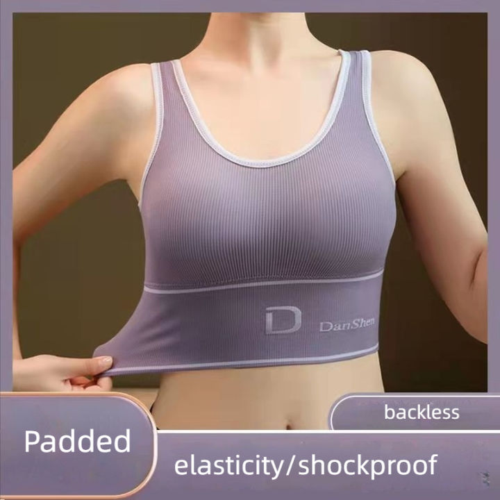 Women sports bra large size push up shockproof yoga underwear