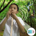Adventure Toy Unique Sound Effects Whistle Colorful Fun Bird Whistle Toy with Hidden Mouthpiece for Entertainment Tricks Voice Enhancer Prop. 