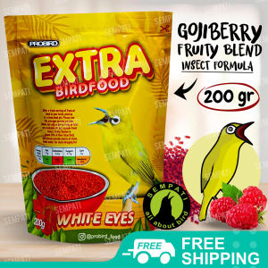 SEMPATI Extra Bird Food White Eyes Probird Pakan Burung Pleci Oriental White Eye Voer Pur Pellet Kombinasi Buah Serangga EXWHY