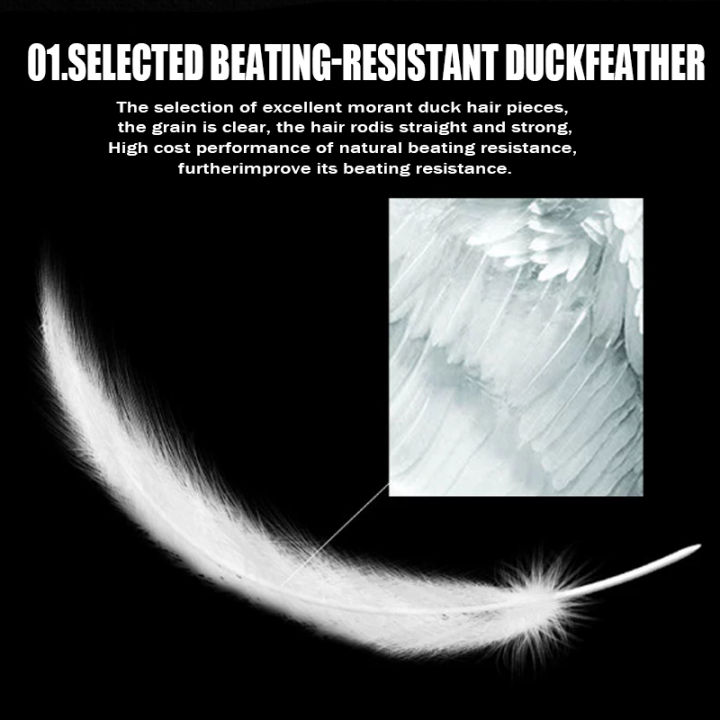 Merkis%203/6Pcs%20Badminton%20Goose%20Feather%20Shuttlecocks%20Sports%20Fitness%20Aerodynamics%20Shuttlecock%20-%20Image%204