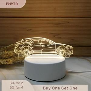 PHYTR HOT Acrylic 3D LED Lamp Base Table Night Light Base Lamp Holder LED ABS USB Lighting Accessories