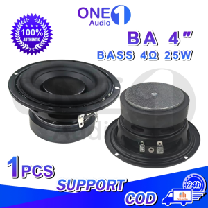 OneAudio BA 4 inci 4Ω 25W Subwoofer Speaker Audio Mobil Speaker Spline Woofer Subwoofer