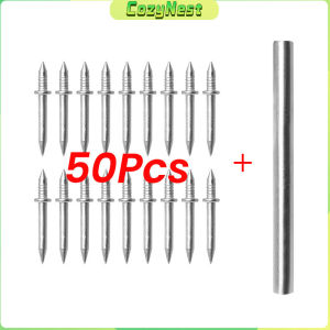 C.N 50/100Pcs Double Headed Nail for Seamless Wood Paneling Non-marking Nails Skirting Line Fixator