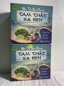 80 gói trà túi lọc tam thất xạ đen 2 hộp trà xạ đen tam thất Bảo Khang thanh nhiệt mát gan hỗ trợ giải độc tiêu u tăng đề kháng