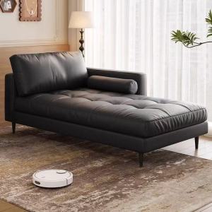 [Cozy ]Minimalist Living Room Ho Small Apartment Lazy Concubine Chair Leisure Bedroom Bedside Single Concubine Recliner Leather Sofa