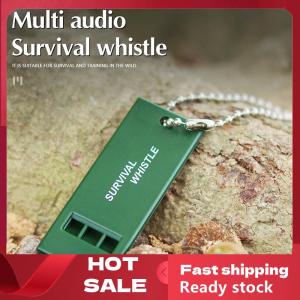 🚚【Local Express Delivery】🚚 Portable Outdoor High Decibel Survival Whistle Multiple Audio Whistle Camping Emergency Hiking Accessories Tactical EDC Tools