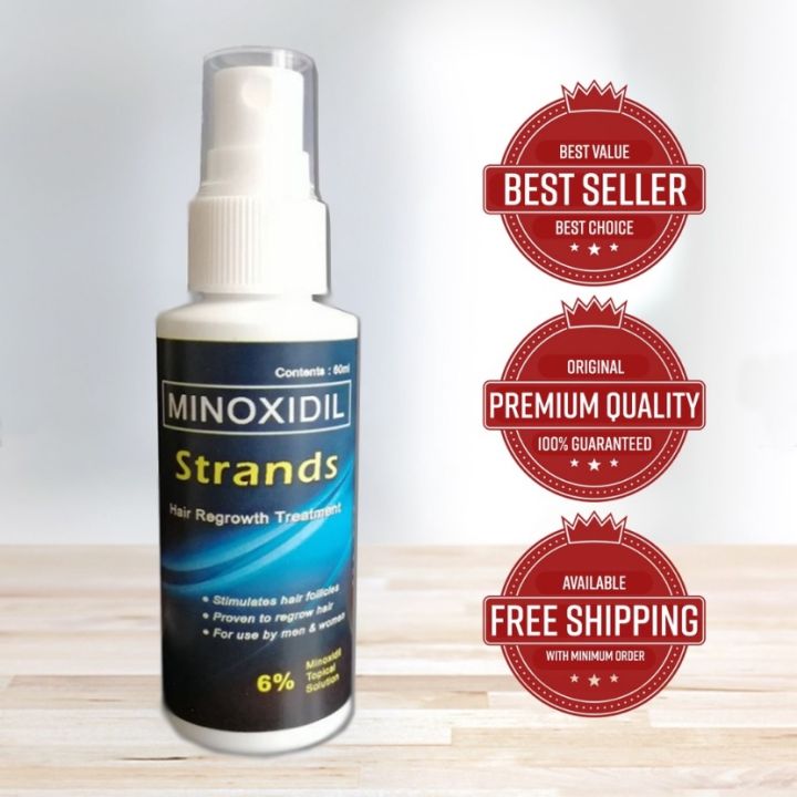 MINOXIDIL HAIR GROWER Original Minoxidil Strands 6% hair grower beard ...