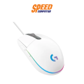 [รับฟรี แผ่นรองเมาส์]LOGITECH GAMING MOUSE G102 LIGHTSYNC WHITE By Speed Computer. 