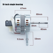 14" 16 inch fan motor/stand Fan motor 14" 16" / Universal Electric Fan Motor 220v Table fan accessories shake head