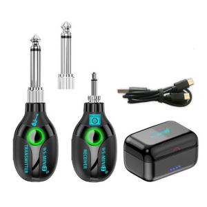 Guitar Wireless System 6Hours Runtime Wireless Guitar Transmitter Receiver Rechargeable Digital Guitar Wireless System