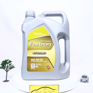 Pertamina Fastron Gold SAE 5W-30 4 Liter API SN/CF MB-Approval 229.5 BMW Longlife-04 Oli Mobil Mesin Bensin Pelumas Synthetic Original