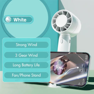USB Rechargeable Small Fan Handheld Cooler Charging Outdoor Desktop Office Dormitory Household Student Pink Portable Fan