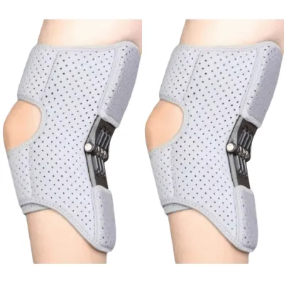 COUPLECOL 2PCS Không trượt Hỗ trợ tăng cường đầu gối Đai hỗ trợ đầu gối Có thể điều chỉnh Đệm hỗ trợ khớp gối Đồ thể thao Phục hồi Bộ ổn định lực lò xo cho sức mạnh đầu gối