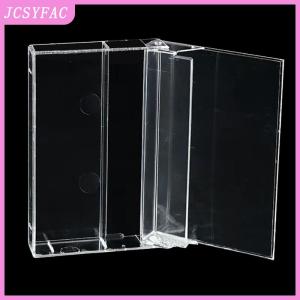 JCSYFAC 1Pc Cassette Tape Transparent Storage Box Audio Magnetic Recording Blank Tape Case Dustproof Box